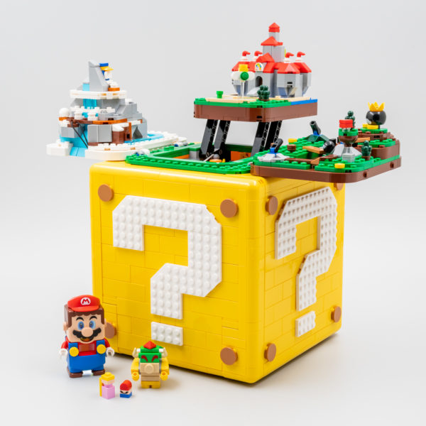 A LEGO Super Mario: Super Mario 64 Question Mark Block (71395) for